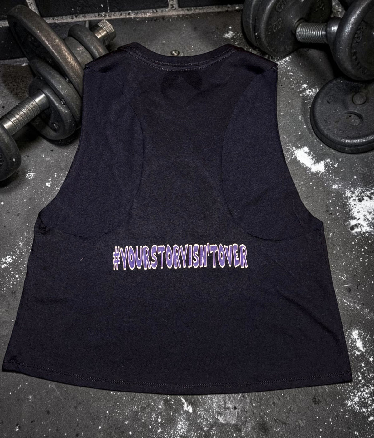 Sleevelss Crop T - Your story isn't over