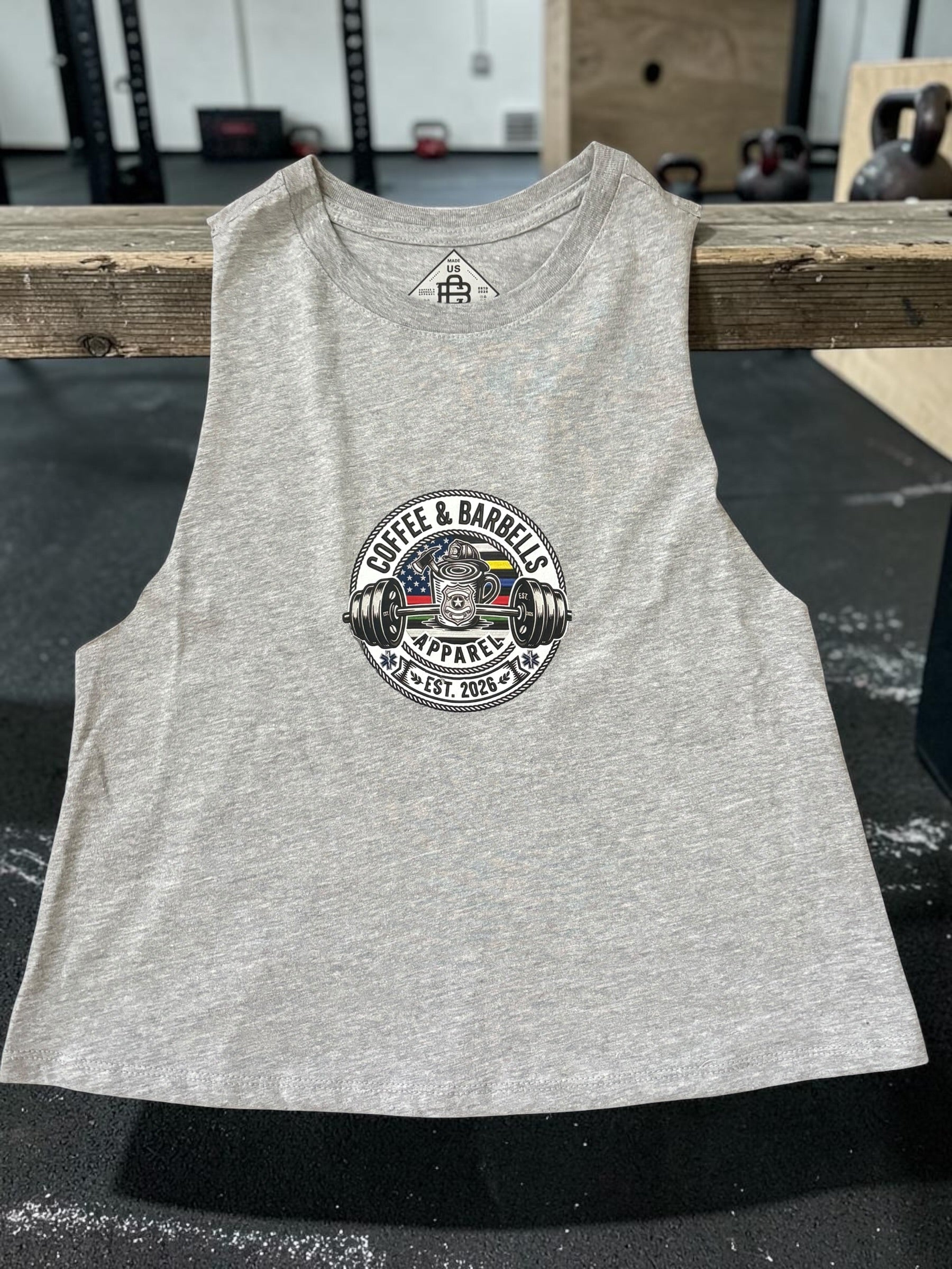 Sleevelss Crop T - First responder sleeveless Crop Top